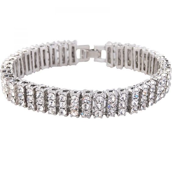 Buy 3.00Ct Baguette Cut Channel Set Tennis Bracelet with Diamonds in 18K White Gold from