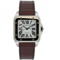 Buy Cartier Men's Santos 18k Gold and Steel Automatic Watch1 from