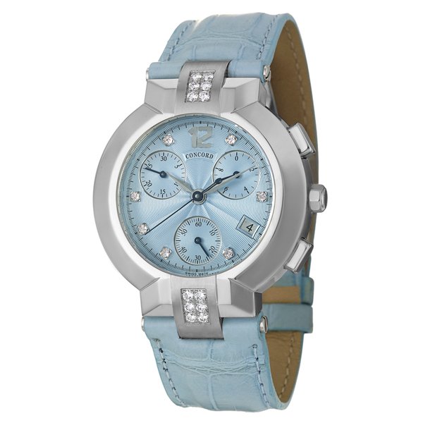 Buy Concord Women's 'La Scala' Stainless-Steel Diamond-Accented Chronograph Watch from