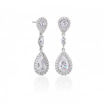 Buy Diamond Edwardian Style Drop Earrings from