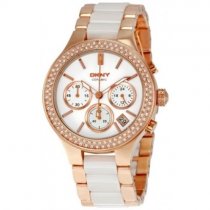 Buy DKNY Women's NY8183 Gold Stainless Steel Quartz Watch with White zusä from DKNY