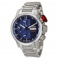 Buy Edox Men's 'WRC' Stainless Steel Multifunction Chronograph Watch from Edox