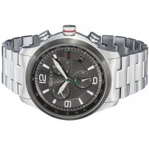 Buy Gucci Men's YA126238 'Timeless' Grey Dial Stainless Steel Chrono from Gucci