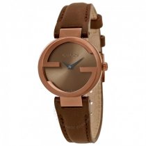 Buy Interlocking G Small Brown Dial Ladies Watch from