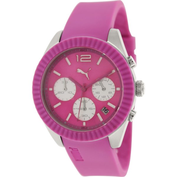 Buy Puma Women's Motor Pink Polyurethane Analog Quartz Watch from Puma