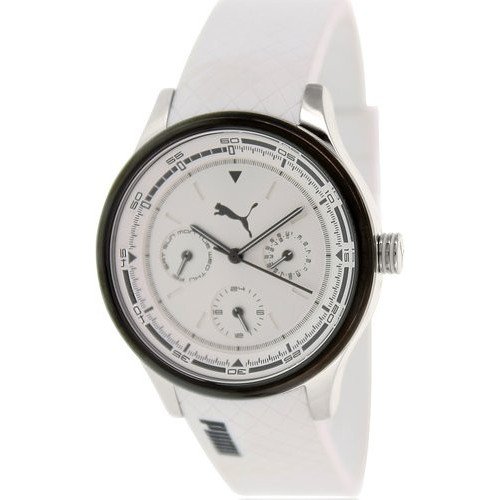 Buy Puma Women's Motor White Polyurethane Quartz Watch with Black Dial from Puma