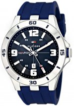 Buy Tommy Hilfiger Men's Skywinder Stainless Steel and Leather Strap Watch from